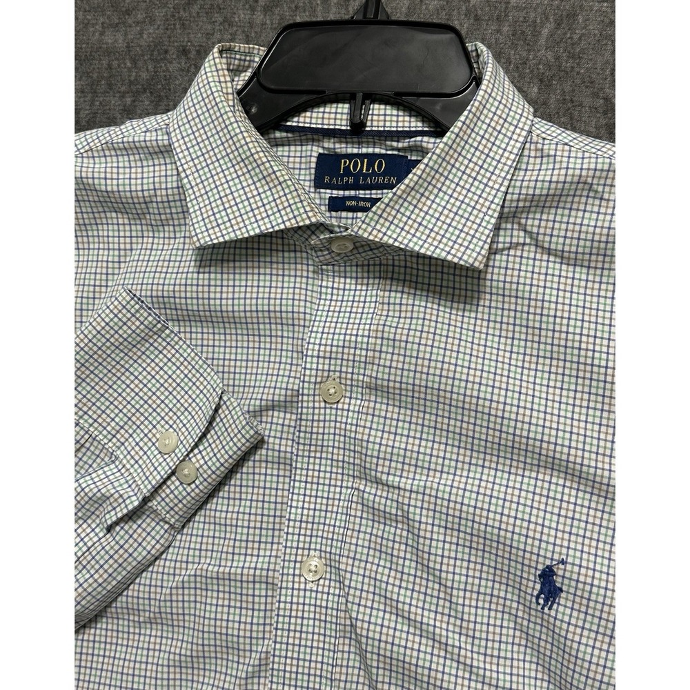 Polo Ralph Lauren Classic Fit Non-Iron Dress Shirt Men's XL Multicolor Stripe